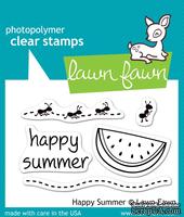 Штампы + ножи от Lawn Fawn - Happy Summer, 5 шт. + 3 шт. - ScrapUA.com