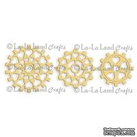 Лезвие La-La Land Crafts - Steampunk Heart Cogs (set of 3) - ScrapUA.com