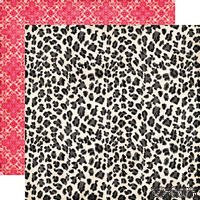 Лист скрапбумаги от Echo Park - Leopard Print Paper - двусторонняя, 30х30 см - ScrapUA.com