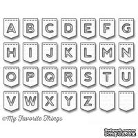Лезвие My Favorite Things - Die-namics LLD Stitched Banner Alphabet
