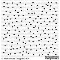 Резиновый штамп My Favorite Things - BG Scattered Hearts Background