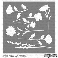 Маска My Favorite Things - Stencil LJD Wildflowers, 15х15 см (MFT-ST-35) - ScrapUA.com