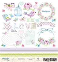 Лист для вырезания от Mona Design - "Fancy Spring", 30,5х30,5см