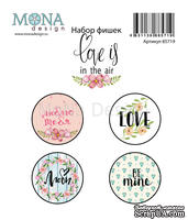 Набор фишек  от Mona Design - Love is in the air, 4 шт, диаметр 2,5 см