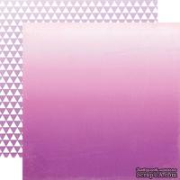 Лист скрапбумаги от Echo Park - Purple Ombre, 30х30 см - ScrapUA.com