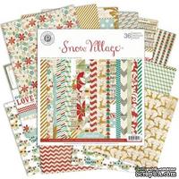 Набор бумаги от Pink Paislee - Snow Village - Paper Pad, 15x15 см. - ScrapUA.com