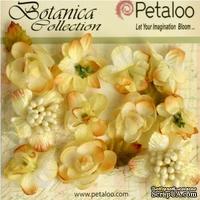 Набор объемных цветов Petaloo - Botanica Minis - Soft Yellow - ScrapUA.com