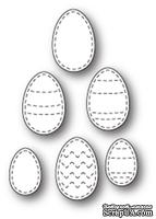 Нож для вырубки от Poppystamps - Stitched Egg Medley craft die - ScrapUA.com