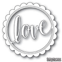 Нож для вырубки от Poppystamps - Love Stitch Circle Frame craft die