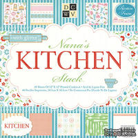 Набор бумаги DCWV - Nana&#039;s Kitchen Paper Stack, 30х30 см, 24 листа - ScrapUA.com