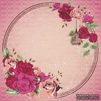 Лист скрапбумаги от Kaisercraft - VIOLETTE - LADY ROSE GLOS PAPER, 30 x 30 см.