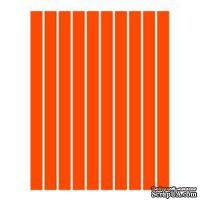 Набор полосок бумаги для квиллинга, 1 цвет (оранжевый), 5х295мм, 80 г/м2, 200 шт. - ScrapUA.com