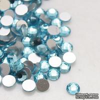 Стразы Aquamarine, 3.8~4мм, цвет голубой, 20 шт.