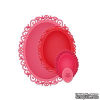 Лезвия от Spellbinders - Floral Ovals - ScrapUA.com