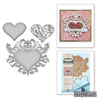 Нож для вырубки от Spellbinders - Stacey Caron - Botanical Bliss - Botanical Heart Pair