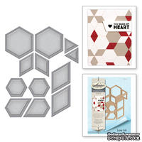 Ножи от Spellbinders - Hexagon Quilt - ScrapUA.com