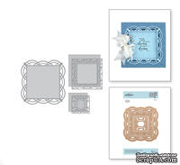 Ножи для вырубки от Spellbinders - Shapeabilities Adoria Square Shadowbox Frame Etched Dies Shadowbox by Beeca Feeken - ScrapUA.com