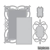 Ножи от Spellbinders - Coralene&#039;s Chemise Layering Frame Large - ScrapUA.com