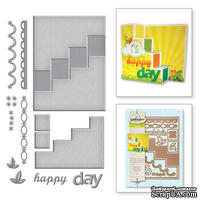 Ножи от Spellbinders – Happy Days для создания фигурной открытки