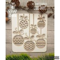 Чипборд ScrapBox - Набор елочные шарики Hh-007 - ScrapUA.com