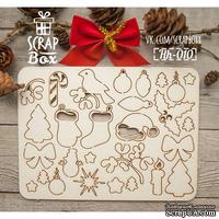 Чипборд ScrapBox - Набор новогодний Hh-010 - ScrapUA.com