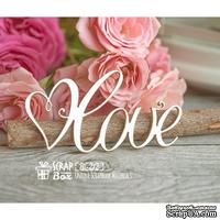 Чипборд ScrapBox - надпись Love с сердечком Hi-212 - ScrapUA.com