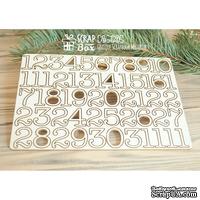 Чипборд ScrapBox - Набор чисел для рождественского календаря (advent calendar) Hi-320 - ScrapUA.com