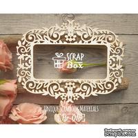 Чипборд ScrapBox - Рамка Растительный орнамент с цветами - ScrapUA.com