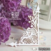 Чипборд ScrapBox - 1 уголок с лилией Hw-075 - ScrapUA.com