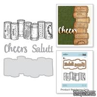 Нож для вырубки + штампы от Spellbinders - Wine Corks