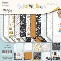 Набор двусторонней бумаги от Scrapmir - School Days, 30х30см, 11шт - ScrapUA.com