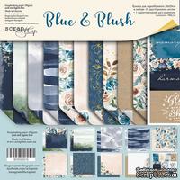 Набор двусторонней бумаги от Scrapmir - Blue &amp; Blush, 20х20см, 11 шт - ScrapUA.com