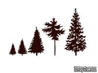 Набор акриловых штампов Christmas Stamp Trees SR080 Елки, 5 штук - ScrapUA.com