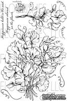 Набор акриловых штампов от Flourishes - Sweet Peas Stamp Set - ScrapUA.com