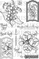 Набор акриловых штампов от Flourishes - Botanical Bookplates Vol. 2 - ScrapUA.com