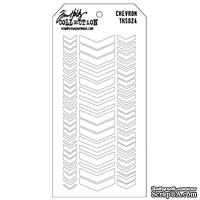 Маска Ranger - Tim Holtz - Layering Stencil - Chevron, 13х20 см - ScrapUA.com