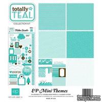 Мини-набор бумаги от Echo Park Totally Teal, Mini Theme, 6+1 листов, 30х30 см, SW3405 - ScrapUA.com