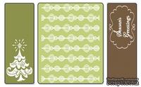 Папка для тиснения от Sizzix Textured Impressions Embossing Folders 3PK - Season's Greetings Set