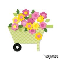 Лезвие Sizzix Bigz Die - Wheelbarrow &amp; Flowers - ScrapUA.com