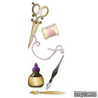 Ножи от Sizzix - Sizzlits Die Set 3PK - Sewing & Writing Set - Швейные и Письменные Принадлежности, 3 шт