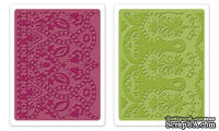 Набор папок для тиснения Sizzix - Textured Impressions Embossing Folders 2PK - Moroccan Daydreams Set, 2 шт. - ScrapUA.com