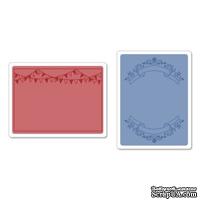 Папки для тиснения Sizzix Textured Impressions Embossing Folders 2PK - Mini Banners Set, 2шт.