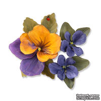 Ножи от  Sizzix - Susans Garden - Framelits Dies - Flower Pansy / Violet