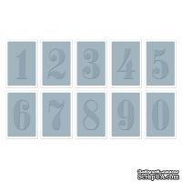 Папки для тиснения Sizzix Texture Trades Embossing Folders - Numbers, 10 шт.