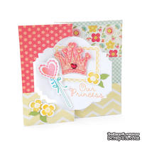 Лезвия и штампы Sizzix - Framelits Die Set w/Stamps - Princess, 8 шт. - ScrapUA.com