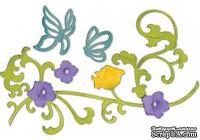 Лезвия Sizzix - Thinlits Die Set - Butterflies &amp; Flower Vine, 6 шт. - ScrapUA.com