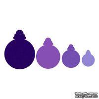 Лезвия от Sizzix - Framelits Die Set 4PK - Ornaments, Round, 4 шт.