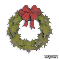 Лезвие от Sizzix - Bigz Die - Holiday Wreath - ScrapUA.com