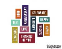 Ножи от Tim Holtz Alterations - Thinlits Die Set - Celebration Words - Block, 13 шт