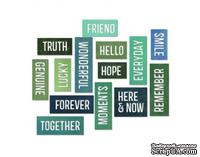 Лезвие от Sizzix - Tim Holtz - Thinlits Die Set 16 Pack - Friendship Words - Block